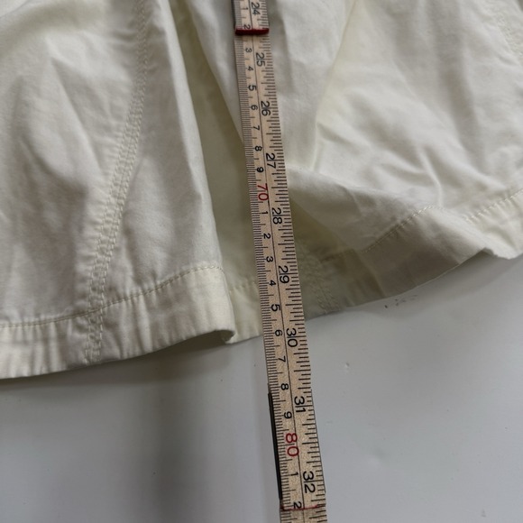 Anthropologie Oversized Parachute Windbreaker Jacket Medium White Puff Sleeve - Picture 9 of 9